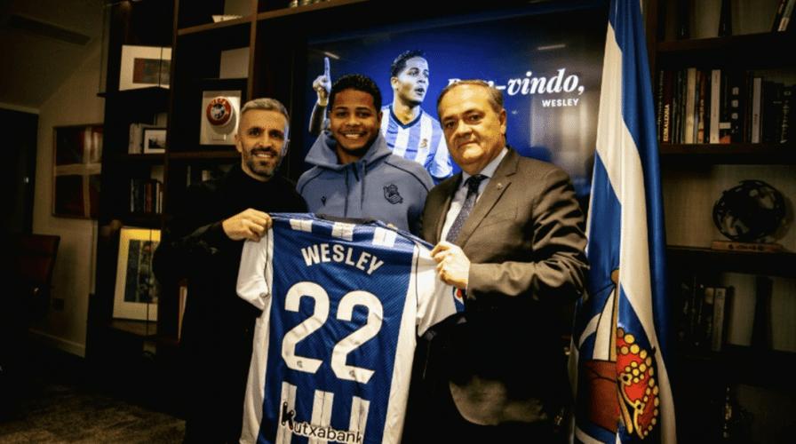 皇家社会官方：韦斯利租借加盟球队至赛季末，包含买断选项